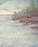 Original art for sale at UGallery.com | Up North Dreamscape by Valerie Berkely | $325 | oil painting | 14' h x 11' w | thumbnail 1