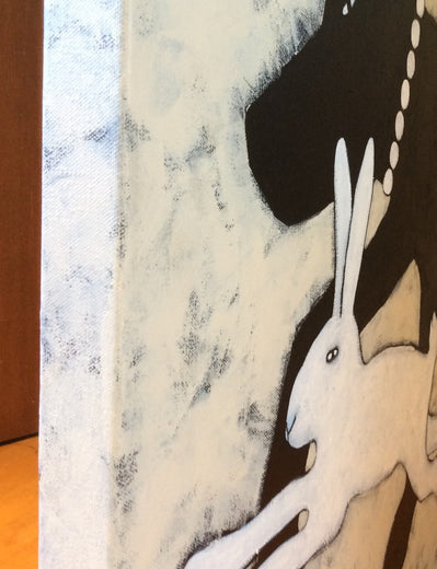 White Rabbits by Jaime Ellsworth |  Side View of Artwork
