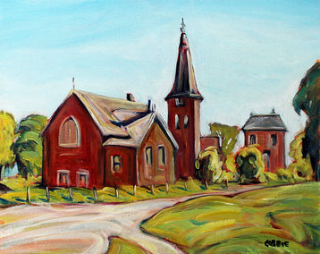 oil painting by Doug Cosbie titled Woodlawn, Ontario