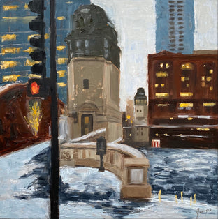 Winter, LaSalle St, #2 by Yangzi Xu |  Artwork Main Image 