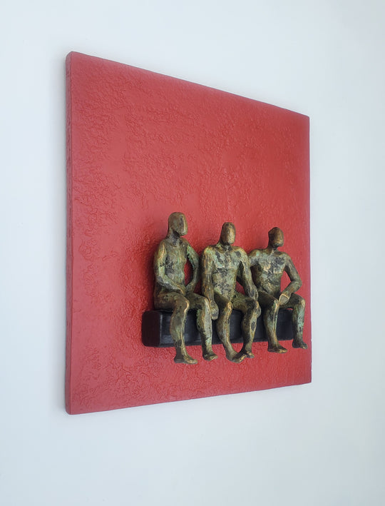 Serie: Inseparable Bond III by Yelitza Diaz |  Side View of Artwork