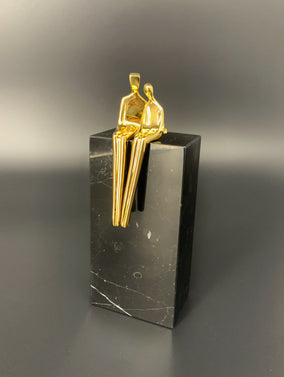 Original art for sale at UGallery.com | Gold - Close to Me by Yenny Cocq | $500 | sculpture | 8' h x 3' w