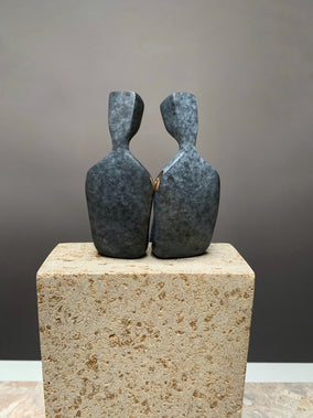 Original art for sale at UGallery.com | Two Men in Love by Yenny Cocq | $1,850 | sculpture | 10' h x 3.5' w