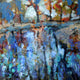 Original art for sale at UGallery.com | Blue Waters by Kip Decker | $2,100 | acrylic painting | 30' h x 30' w | thumbnail 4