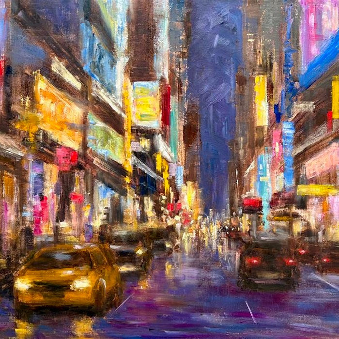  “NYC Night” by UGallery artist Yangzi Xu 