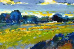 Original art for sale at UGallery.com | Light On Mustard by Kip Decker | $1,075 | acrylic painting | 24' h x 30' w | thumbnail 4
