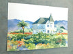 Original art for sale at UGallery.com | Vineyard Victorian by Catherine McCargar | $350 | watercolor painting | 8' h x 12' w | thumbnail 3