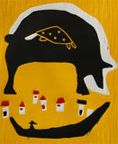 Original art for sale at UGallery.com | Bear by Andrea Krnetic Grbic | $500 | printmaking | 13.58' h x 9.65' w | thumbnail 4