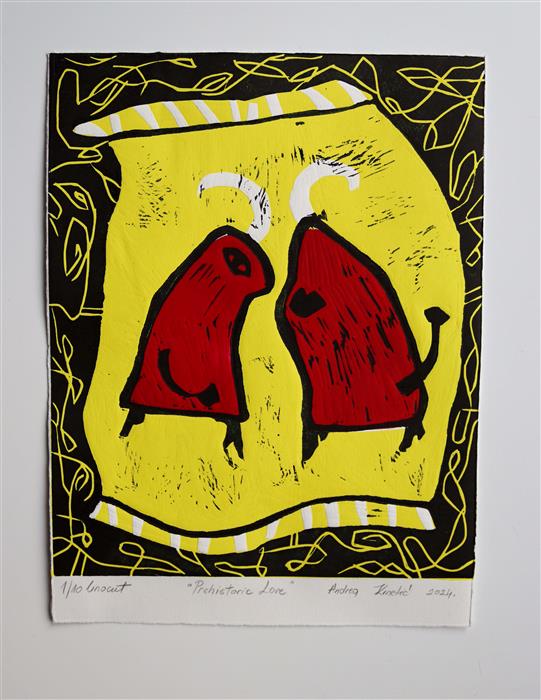 Prehistoric Love by Andrea Krnetic Grbic |  Context View of Artwork 
