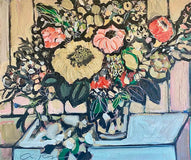 Original art for sale at UGallery.com | Pastel Pontification by Autumn Rose | $1,200 | acrylic painting | 18' h x 24' w | thumbnail 1