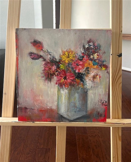 Colorful Bouquet by Elif Burduroglu |  Context View of Artwork 