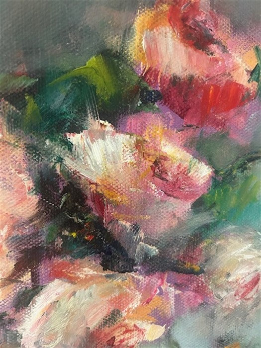 Dreamy Floral by Elif Burduroglu |  Closeup View of Artwork 