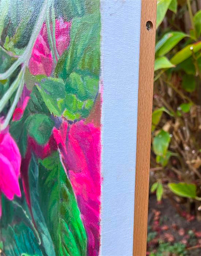 Allure by Hilary Gomes |  Side View of Artwork 