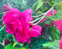 Original art for sale at UGallery.com | Allure by Hilary Gomes | $750 | oil painting | 16' h x 20' w | thumbnail 1