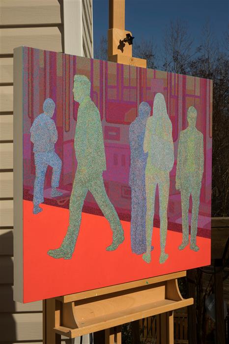 Ghost in the City - Station by Hyoungseok Kim |  Side View of Artwork 