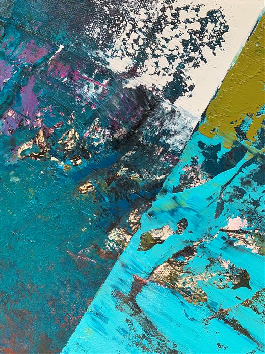 In the Rain 2 by Janet Hamilton |  Closeup View of Artwork 