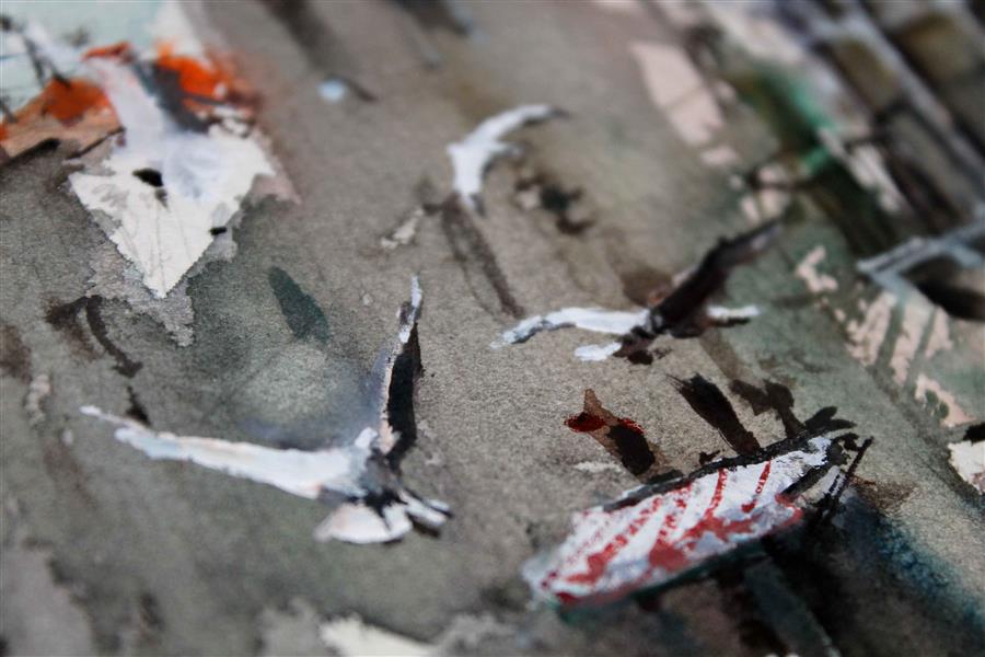 Fluid Venice by Maximilian Damico |  Closeup View of Artwork 
