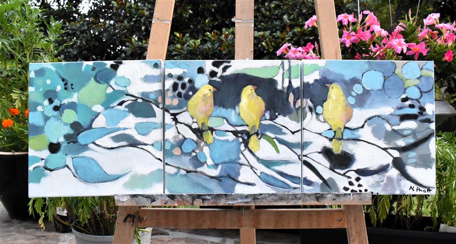 Feathered Yellow by Mary Pratt |  Context View of Artwork 