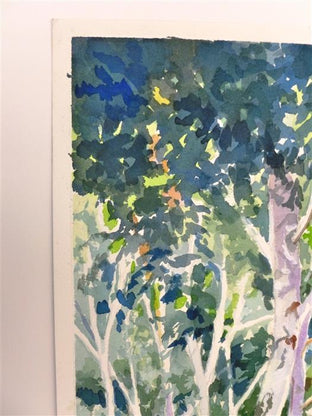 Memorial Birches by Catherine McCargar |  Side View of Artwork 