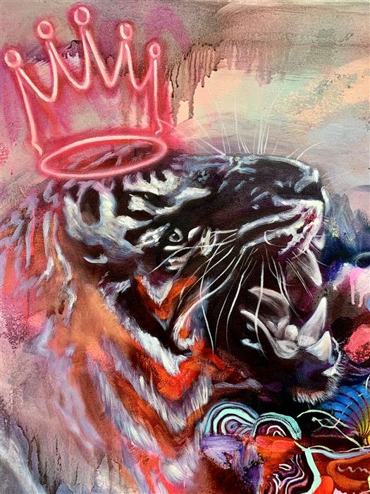 His Majesty by Miranda Gamel |  Closeup View of Artwork 