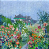 Original art for sale at UGallery.com | Monet Morning by Catherine McCargar | $75 | acrylic painting | 4' h x 4' w | thumbnail 1