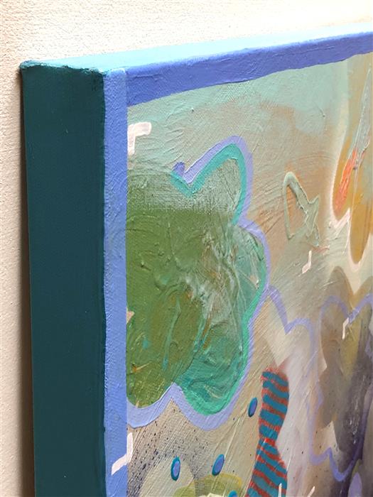 Night Flight by Janine Etherington |  Side View of Artwork 