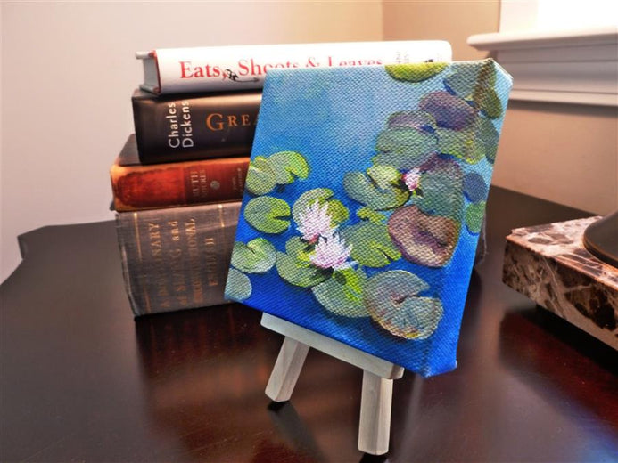 Pond Princesses by Catherine McCargar |  Side View of Artwork 