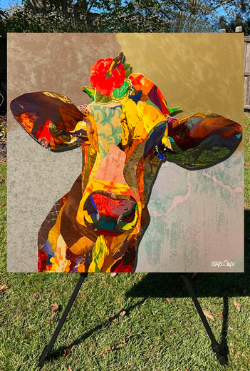 Morning Cow by Rick "Marlowe" Schneider |  Context View of Artwork 