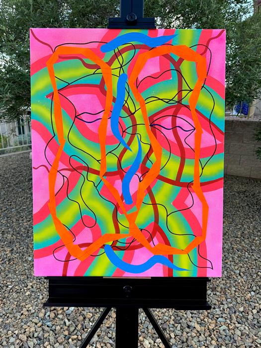 Big Green Series # 7 by Russell Jacobs |  Context View of Artwork 