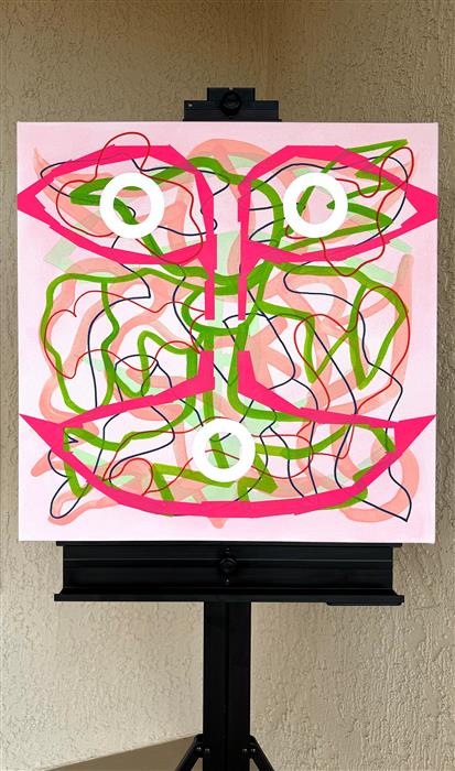 Big Green Series # 10 by Russell Jacobs |  Context View of Artwork 