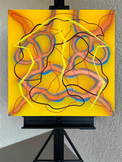 Big Green Series # 8 by Russell Jacobs |  Context View of Artwork 