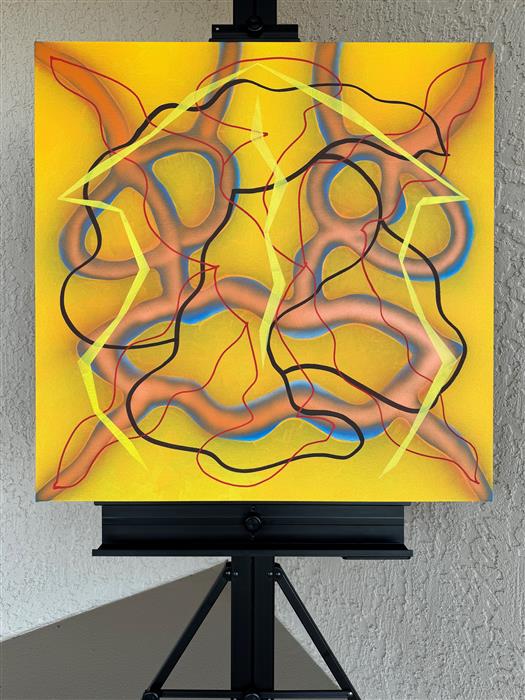 Big Green Series # 8 by Russell Jacobs |  Context View of Artwork 