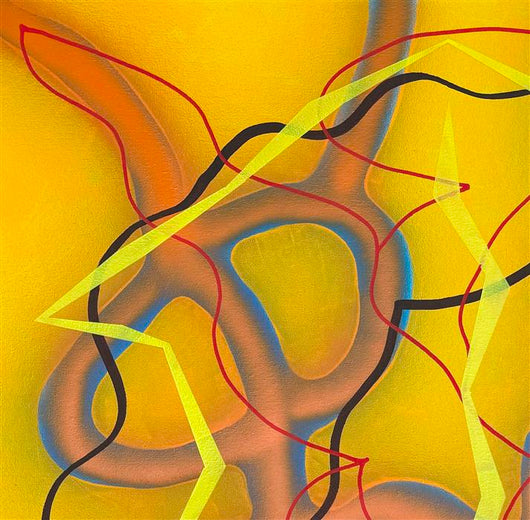 Big Green Series # 8 by Russell Jacobs |   Closeup View of Artwork 