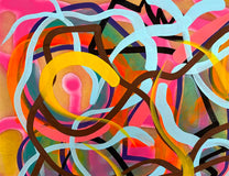 Original art for sale at UGallery.com | Big Green Series # 5 by Russell Jacobs | $1,400 | acrylic painting | 32' h x 30' w | thumbnail 4