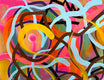Original art for sale at UGallery.com | Big Green Series # 5 by Russell Jacobs | $1,400 | acrylic painting | 32' h x 30' w | thumbnail 4