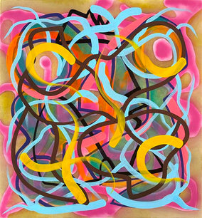 Original art for sale at UGallery.com | Big Green Series # 5 by Russell Jacobs | $1,400 | acrylic painting | 32' h x 30' w