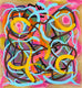 Original art for sale at UGallery.com | Big Green Series # 5 by Russell Jacobs | $1,400 | acrylic painting | 32' h x 30' w | thumbnail 1