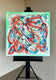 Original art for sale at UGallery.com | Big Green Series # 2 by Russell Jacobs | $1,400 | acrylic painting | 30' h x 30' w | thumbnail 3