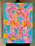 Original art for sale at UGallery.com | Big Green Series # 9 by Russell Jacobs | $1,400 | acrylic painting | 34' h x 24' w | thumbnail 3