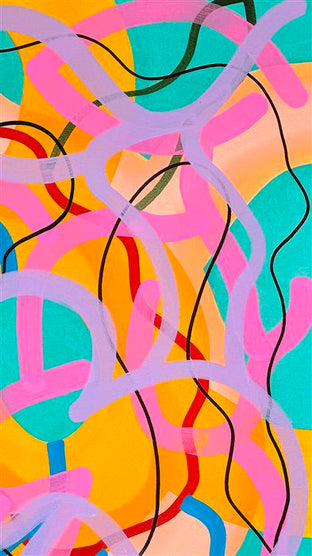 Big Green Series # 9 by Russell Jacobs |   Closeup View of Artwork 