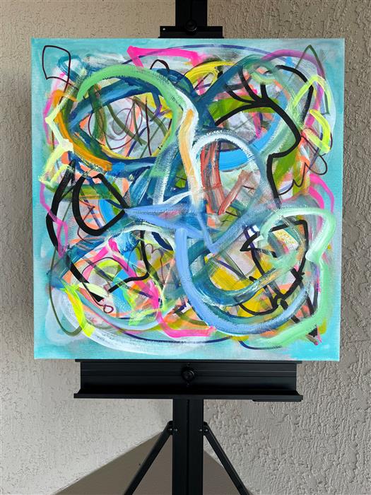 Big Green Series #1 by Russell Jacobs |  Context View of Artwork 