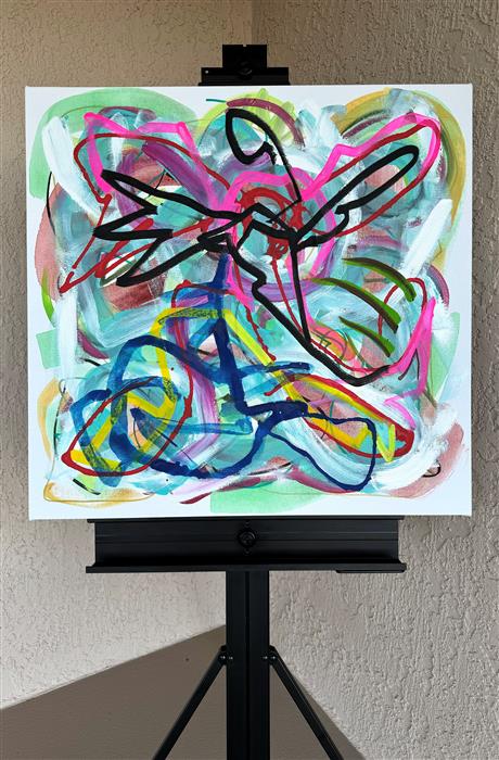 Big Green Series # 4 by Russell Jacobs |  Context View of Artwork 