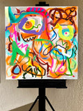 Original art for sale at UGallery.com | Big Green Series # 3 by Russell Jacobs | $1,400 | acrylic painting | 30' h x 30' w | thumbnail 3