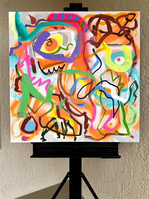 Big Green Series # 3 by Russell Jacobs |  Context View of Artwork 