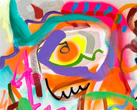 Original art for sale at UGallery.com | Big Green Series # 3 by Russell Jacobs | $1,400 | acrylic painting | 30' h x 30' w | thumbnail 4