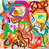 Original art for sale at UGallery.com | Big Green Series # 3 by Russell Jacobs | $1,400 | acrylic painting | 30' h x 30' w | thumbnail 1