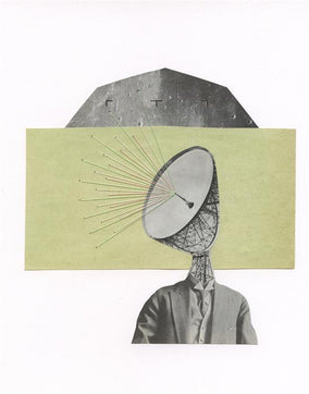 Original art for sale at UGallery.com | Sound and Silence by John Gardner | $475 | mixed media artwork | 14' h x 11' w