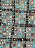 Original art for sale at UGallery.com | After Midnight by Terri Bell | $800 | mixed media artwork | 20' h x 20' w | thumbnail 4