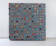 Original art for sale at UGallery.com | Modified Squares V 1.1 by Terri Bell | $650 | mixed media artwork | 18' h x 18' w | thumbnail 3
