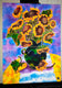 Original art for sale at UGallery.com | Sunflowers in Green Vase by Yelena Sidorova | $600 | mixed media artwork | 24' h x 18' w | thumbnail 3